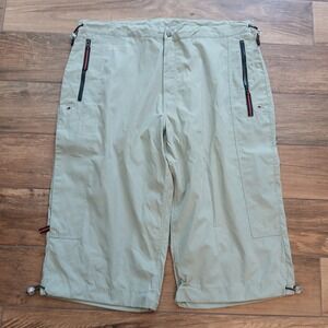 Vintage Levi's Silvertab Shorts Mens Extra Large Grey Cargo Climbing Zip Pockets